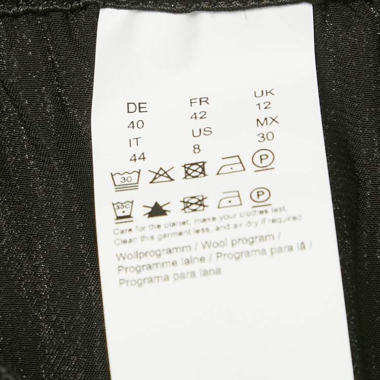 Pre Owned Boss By Hugo Boss Black Satin Tavati Trousers M