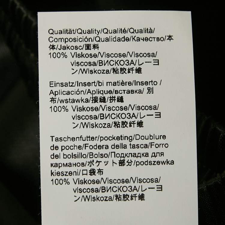 Pre Owned Boss By Hugo Boss Black Satin Tavati Trousers M