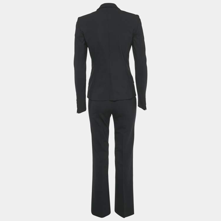 Pre Owned Boss by Hugo Boss Black Wool Jaden Blazer & Tuliana 2 Pants XS
