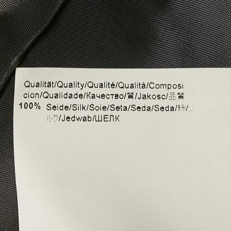 Pre Owned Boss By Hugo Boss Black Abstract Print Strapless Mini Dress S