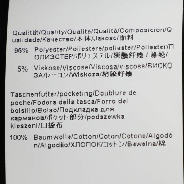 Pre Owned Boss By Hugo Boss Black/White Stripe Trousers M