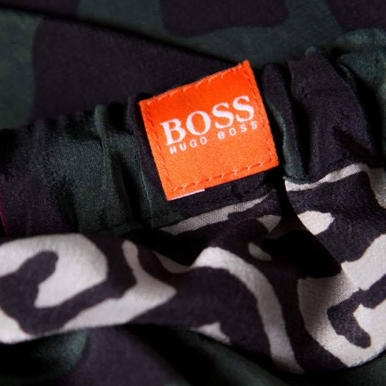 Pre Owned Boss Orange by Hugo Boss Multicolor Printed Silk Sleeveless Andi Dress S