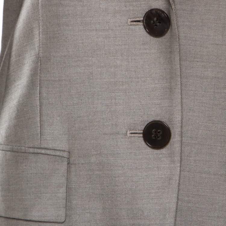 Pre Owned Boss By Hugo Boss Grey Tailored Juicyda Blazer S
