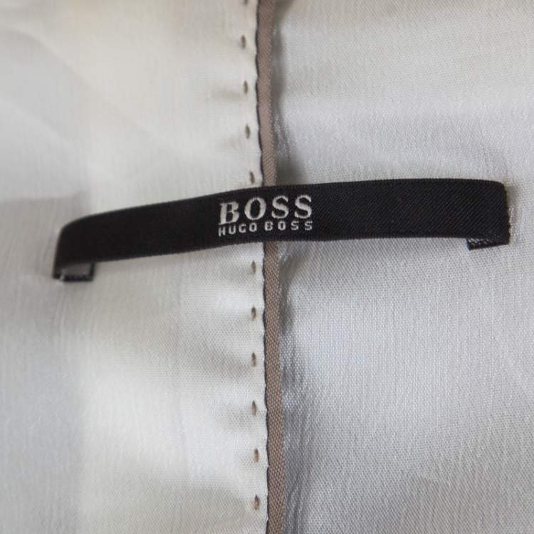 Pre Owned Boss By Hugo Boss Grey Tailored Juicyda Blazer S