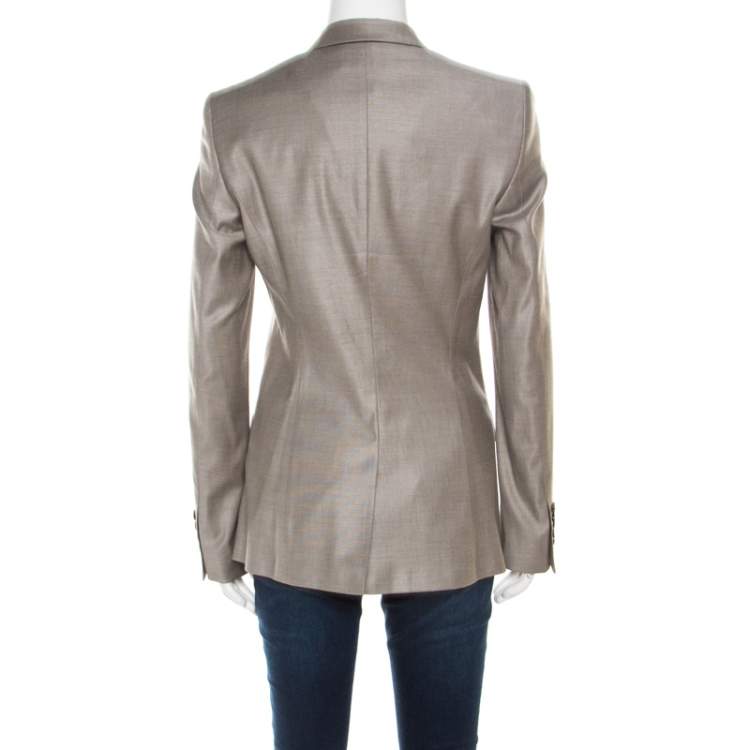 Pre Owned Boss By Hugo Boss Grey Tailored Juicyda Blazer S