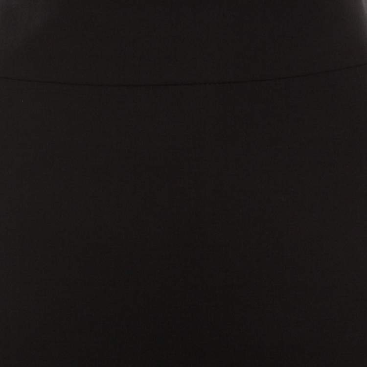 Pre Owned Boss By Hugo Boss Black Stretch Wool Tailored Pencil Skirt M