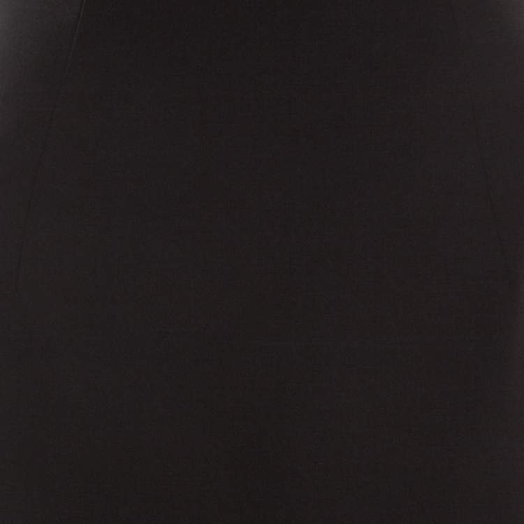 Pre Owned Boss by Hugo Boss Black Stretch Wool Pencil Skirt M