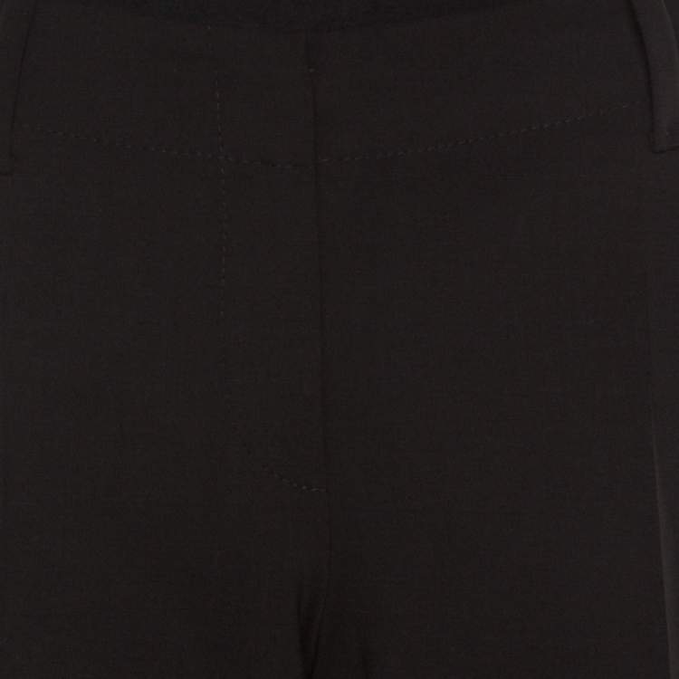 Pre Owned Boss By Hugo Boss Black Straight Fit Tailored Trousers M