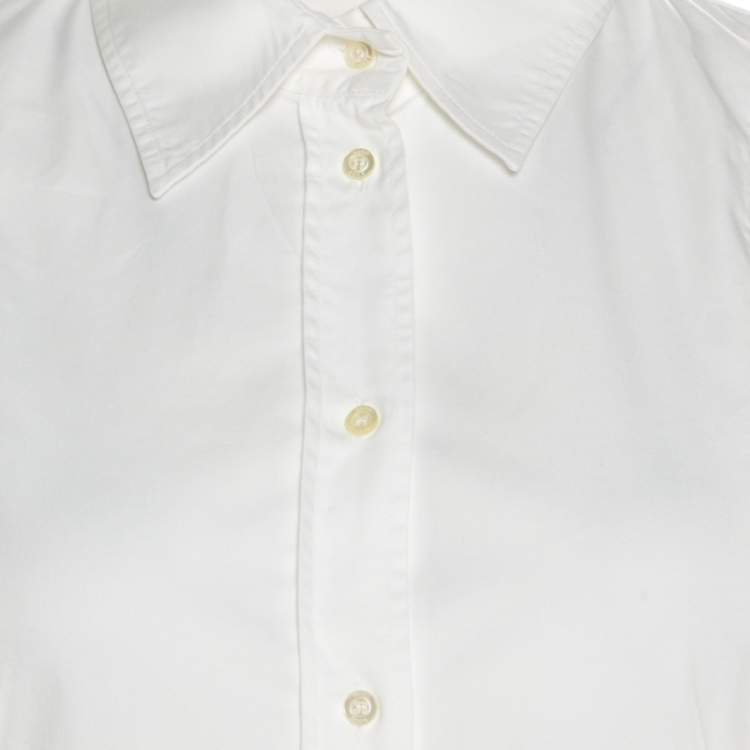 Pre Owned Boss By Hugo Boss White Long Sleeve Shirt S