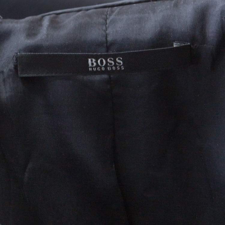 Pre Owned Boss By Hugo Boss Black Two Button Tailored Blazer M