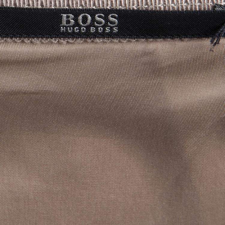 Pre Owned Boss by Hugo Boss Grey Straight Fit Skirt S