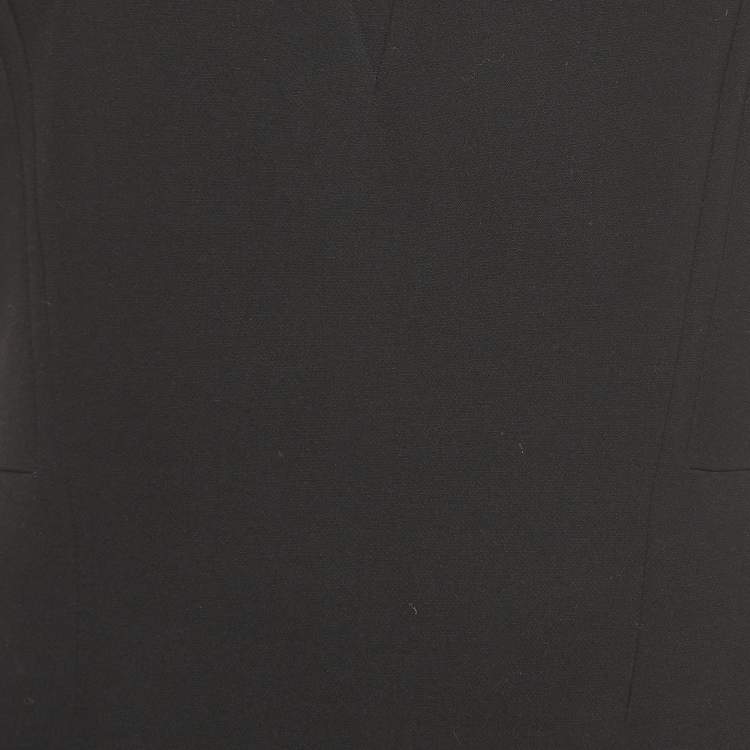 Pre Owned Boss By Hugo Boss Black Knit Sleeveless Dasala Sheath Dress M