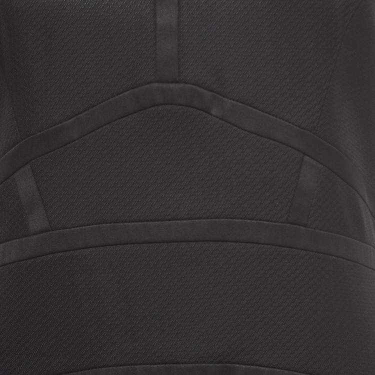 Pre Owned Boss By Hugo Boss Black Wool Blend Sleeveless Daliva Dress M