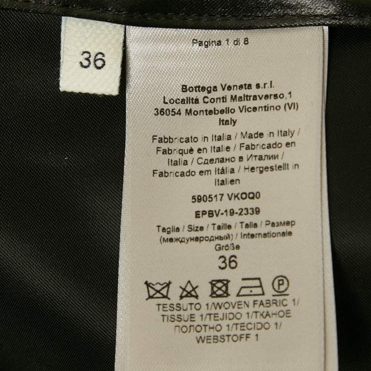 Pre Owned Bottega Veneta Black Leather Tank Dress XS