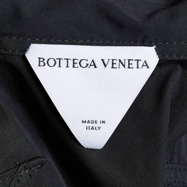Pre Owned Bottega Veneta Black Cotton Button Front Puff Sleeve Shirt M