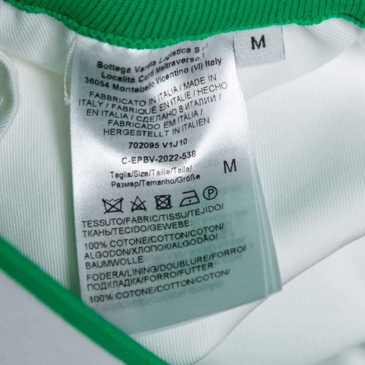 Pre Owned Bottega Veneta White Cotton Bermuda Shorts M