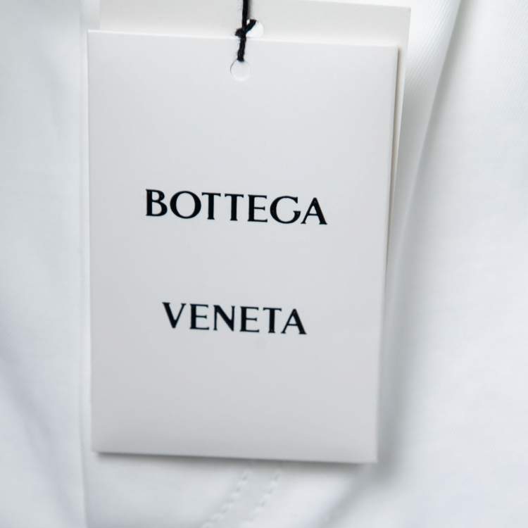 Pre Owned Bottega Veneta White Cotton Bermuda Shorts M