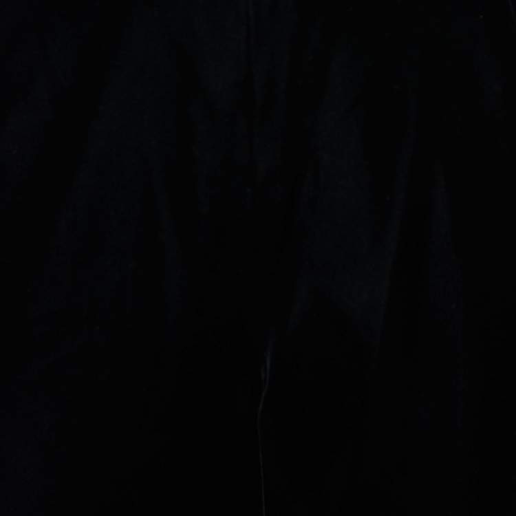 Pre Owned Bottega Veneta Black Velvet Straight Leg Pants M