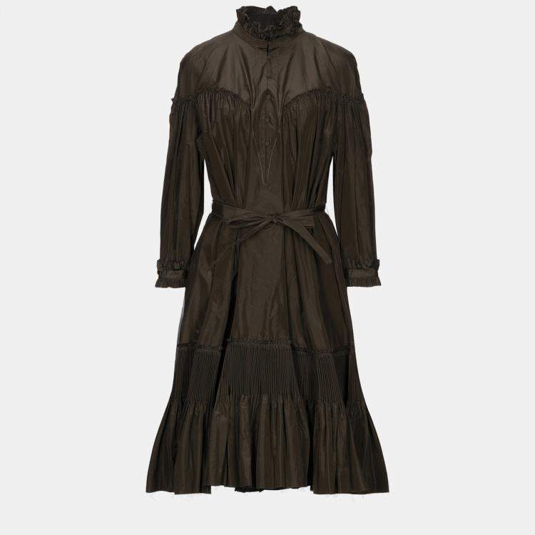 Pre Owned Bottega Veneta Silk Midi dress 44