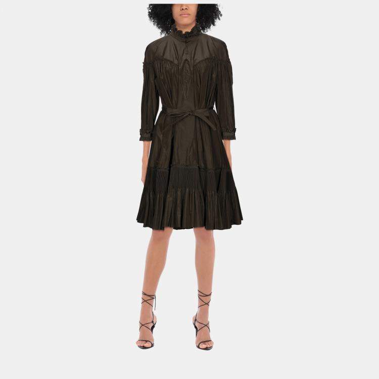 Pre Owned Bottega Veneta Silk Midi dress 44