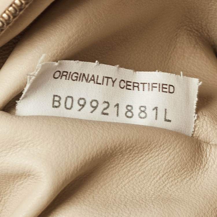 Pre Owned Bottega Veneta Beige Intrecciato Leather Teen Jodie Hobo