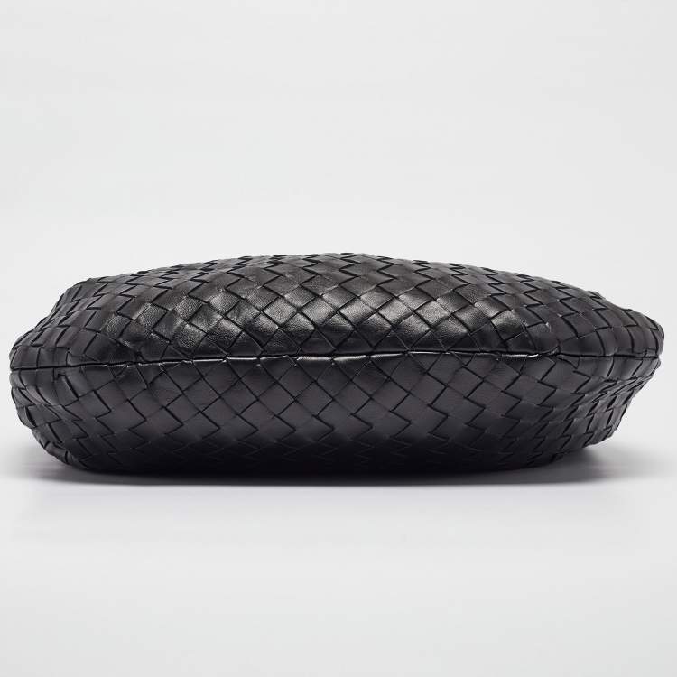 Pre Owned Bottega Veneta Black Intrecciato Leather Classic Jodie Hobo