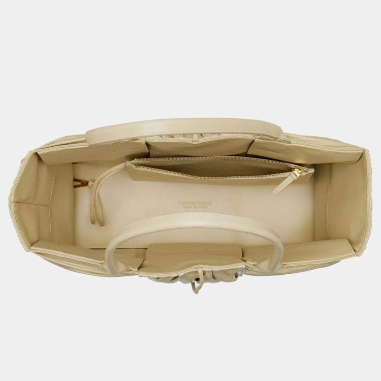 Pre Owned Bottega Veneta Leather Aero Tote Bag