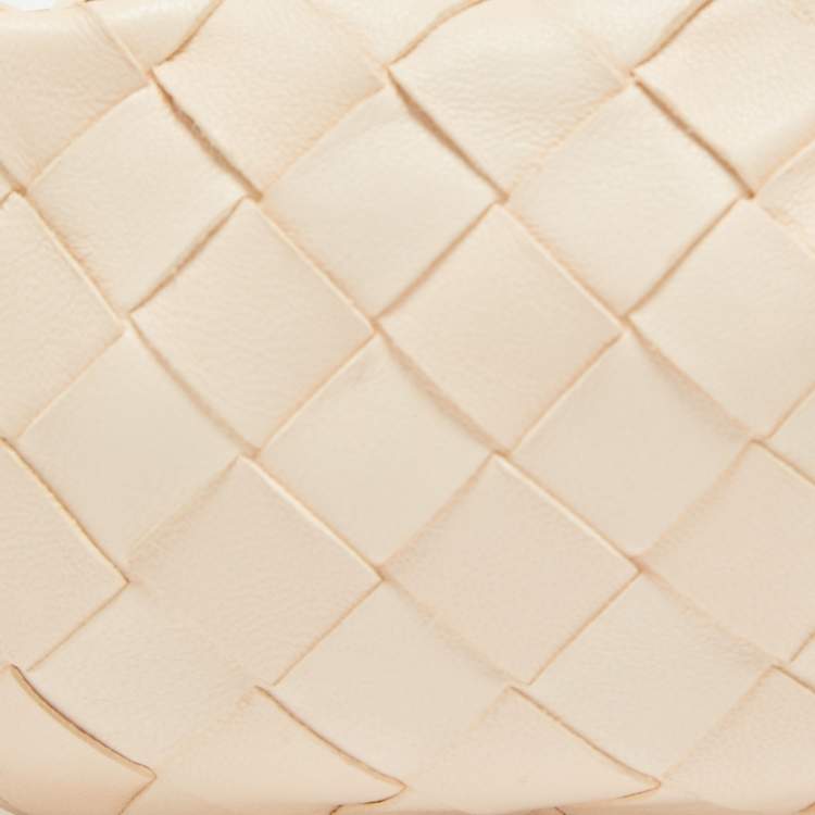 Pre Owned Bottega Veneta Peach Intrecciato Leather Candy Jodie Bag