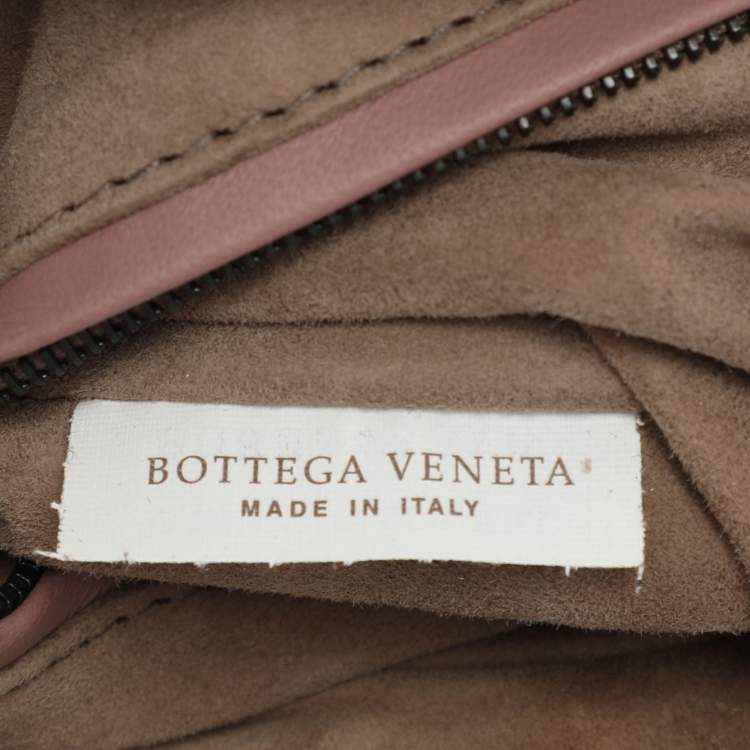 Pre Owned Bottega Veneta Beige Intrecciato Leather Nodini Shoulder Bag