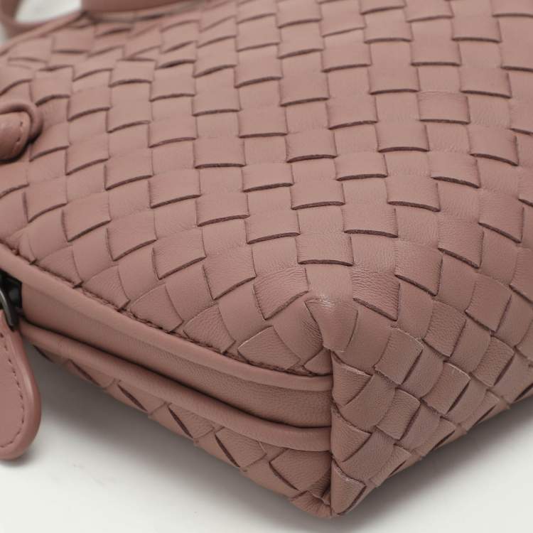 Pre Owned Bottega Veneta Beige Intrecciato Leather Nodini Shoulder Bag