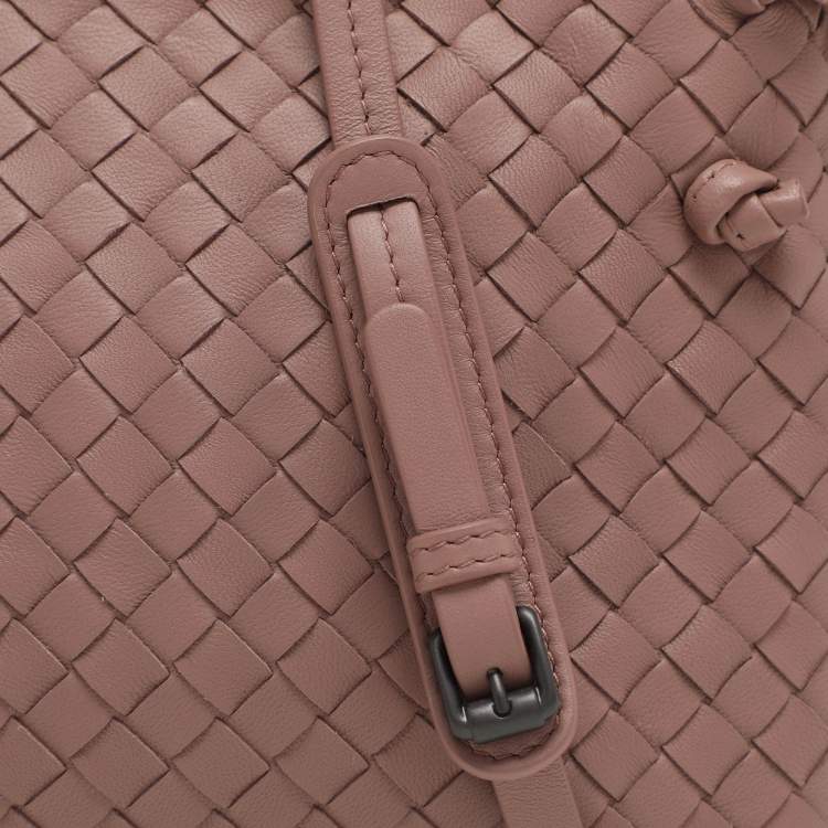 Pre Owned Bottega Veneta Beige Intrecciato Leather Nodini Shoulder Bag