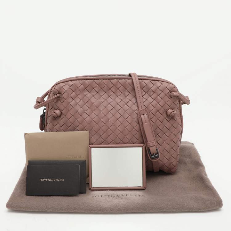 Pre Owned Bottega Veneta Beige Intrecciato Leather Nodini Shoulder Bag