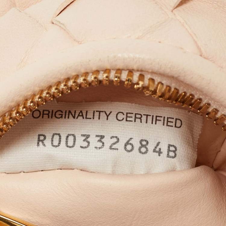 Pre Owned Bottega Veneta Light Beige Intrecciato Leather Candy Jodie Bag