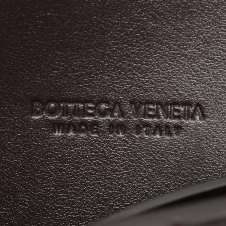 Pre Owned Bottega Veneta Brown Intrecciato Leather Medium Andiamo Clutch