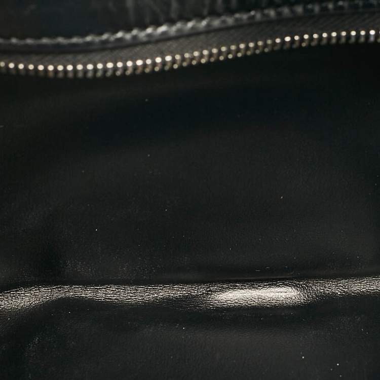 Pre Owned Bottega Veneta Black Padded Leather Bifold Clutch