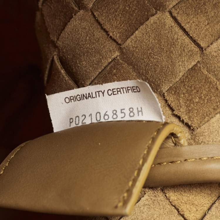 Pre Owned Bottega Veneta Brown Intrecciato Leather Oversized Zip Pouch