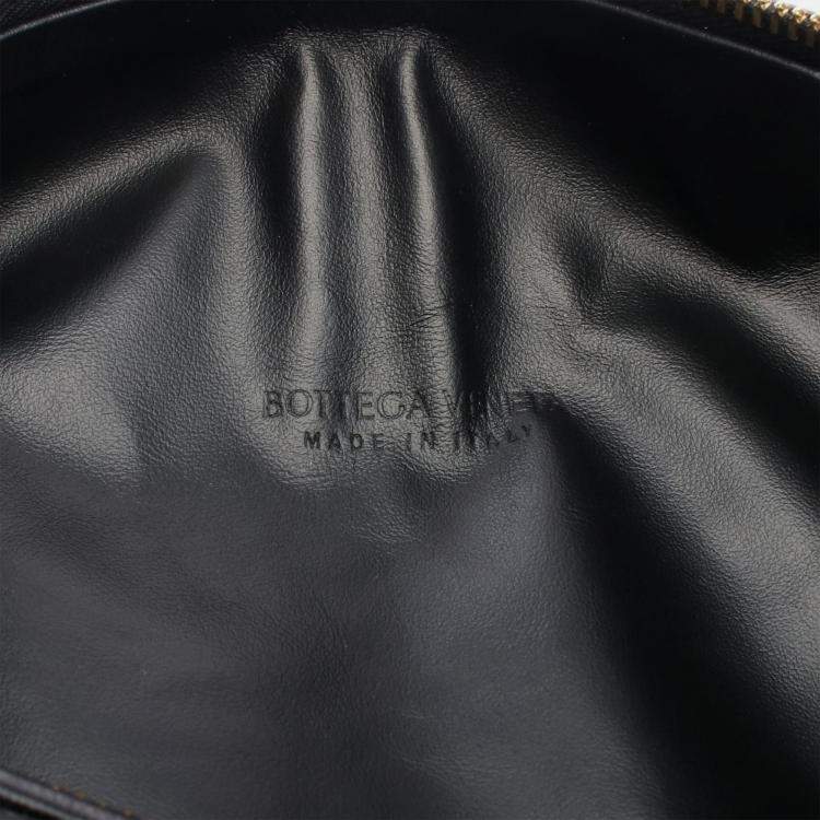 Pre Owned Bottega Veneta Teen Jodie Black Leather Handbag