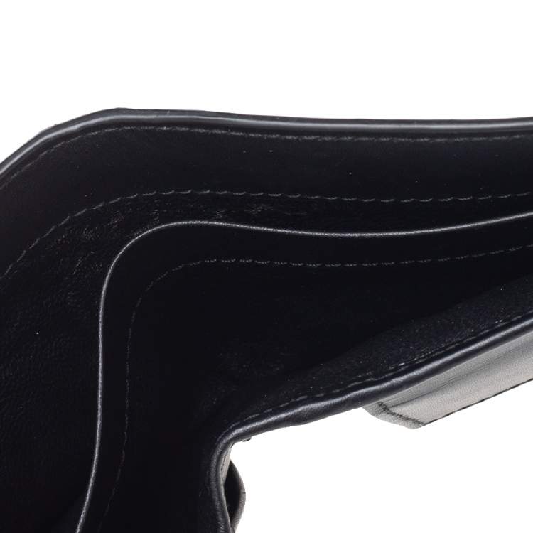 Pre Owned Bottega Veneta Black Intrecciato Leather Bifold Wallet