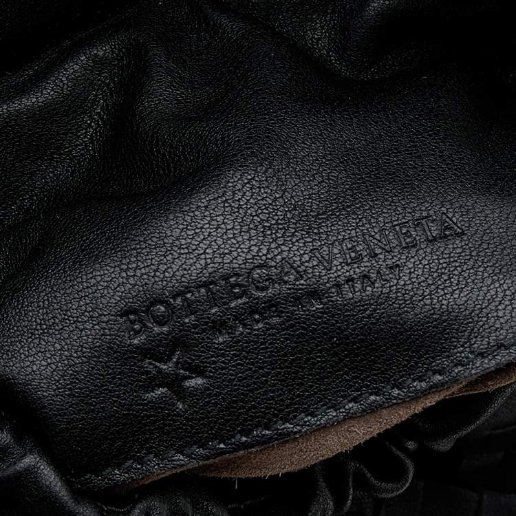 مملوكة مسبقًا Bottega Veneta Black Intrecciato Leather Belt Bag