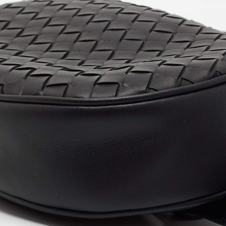 مملوكة مسبقًا Bottega Veneta Black Intrecciato Leather Belt Bag