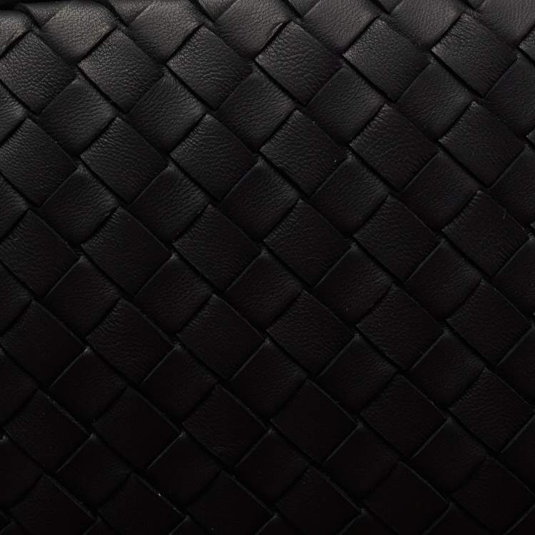 مملوكة مسبقًا Bottega Veneta Black Intrecciato Leather Belt Bag