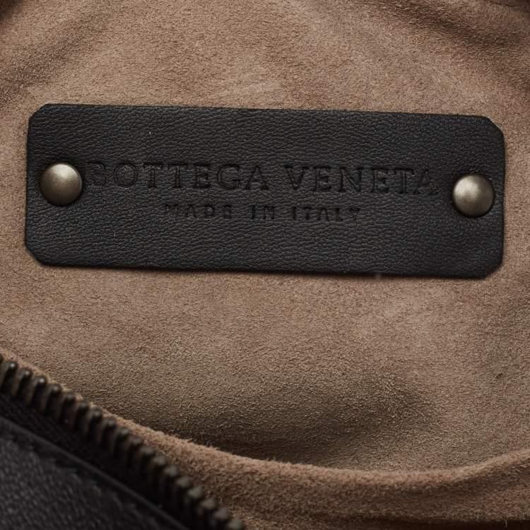 مملوكة مسبقًا Bottega Veneta Black Intrecciato Leather Belt Bag