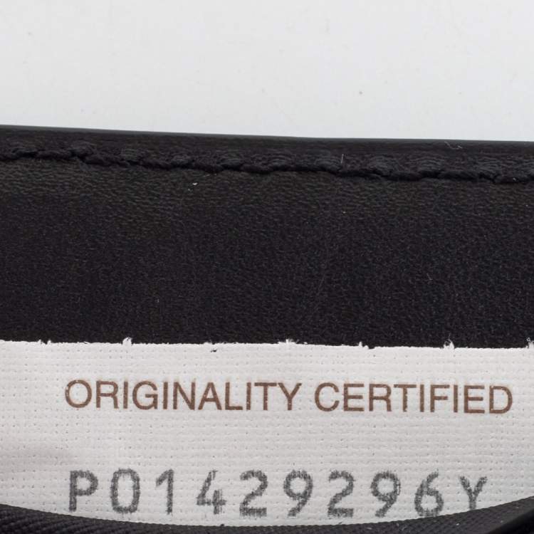 مملوكة مسبقًا Bottega Veneta Black/Blue Intrecciato Leather Card Holder