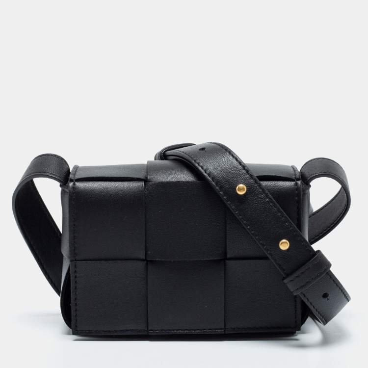 Bottega Veneta Black Intrecciato Leather Candy Cassette Shoulder Bag  Bottega Veneta | The Luxury Closet