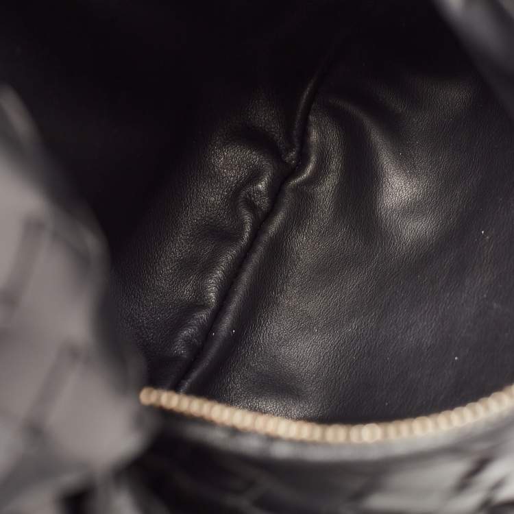 Pre Owned Bottega Veneta Black Leather Teen Jodie Hobo