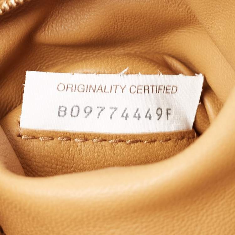 Pre Owned Bottega Veneta Tan Intrecciato Leather Cassette Crossbody Bag
