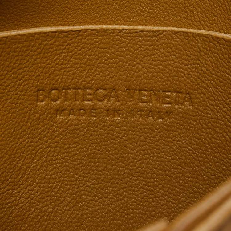 مملوكة مسبقًا Bottega Veneta Olive Green Intrecciato Leather Mini Candy Cassette Crossbody Bag
