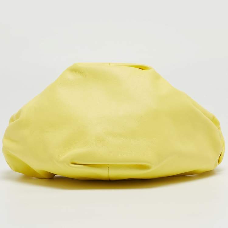 Pre Owned Bottega Veneta Yellow Leather Double Knot Bag