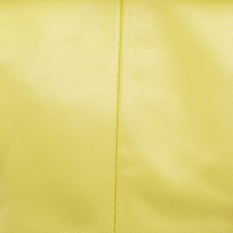 Pre Owned Bottega Veneta Yellow Leather Double Knot Bag
