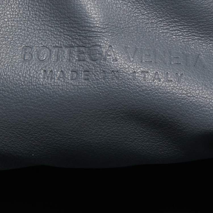 Pre Owned Bottega Veneta Grey Intrecciato Leather Mini Jodie Hobo